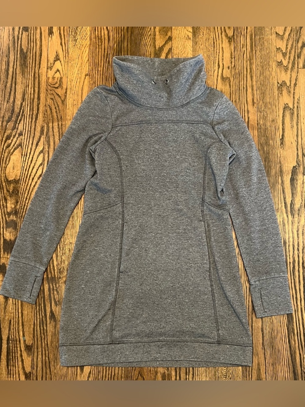 Kyodan Gray Cowl Neck Tunic Sweatshirt